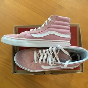 Light Pink Sk8-Hi Vans, Size 7